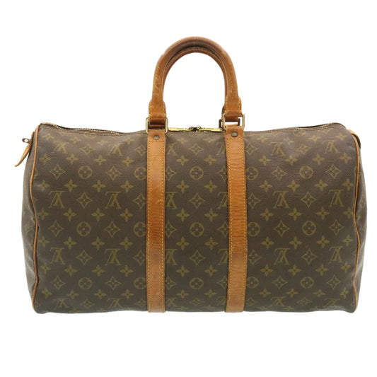 LOUIS VUITTON Monogram Keepall 45 Boston Bag M41428 LV yk2991