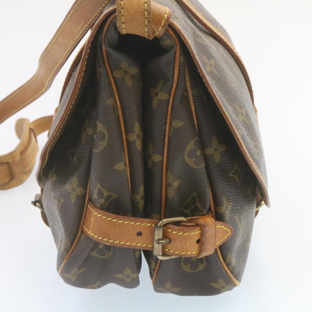 LOUIS VUITTON Monogram Saumur 30 Shoulder Bag M42256 LV yk3654