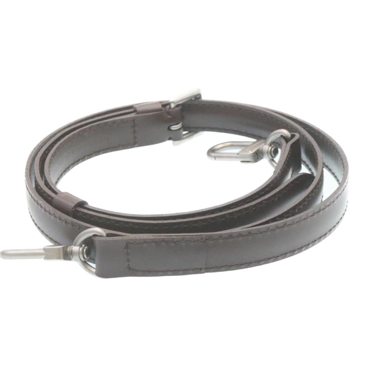 LOUIS VUITTON Shoulder Strap Leather 37""-44.1"" Mocha LV yk3699