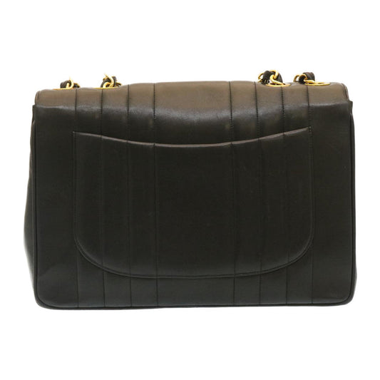 Luxury Chanel Mademoiselle Big COCO Mark Chain ShoulderBag Lamb Skin Black  yk4080A
