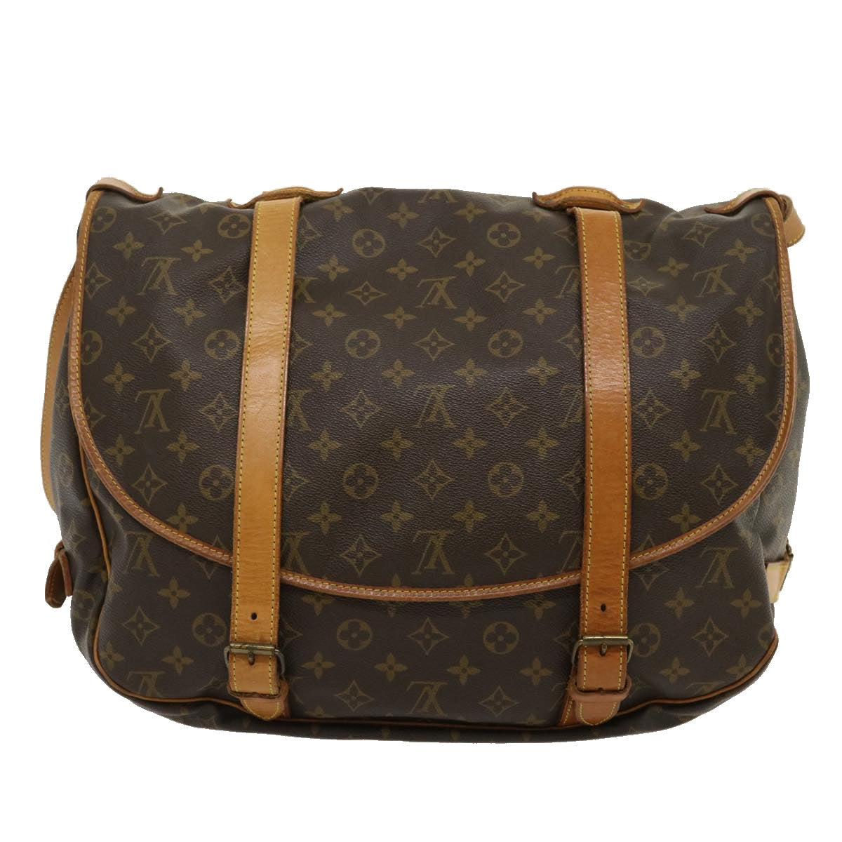 LOUIS VUITTON Monogram Saumur 43 Shoulder Bag M42252 LV yk4353