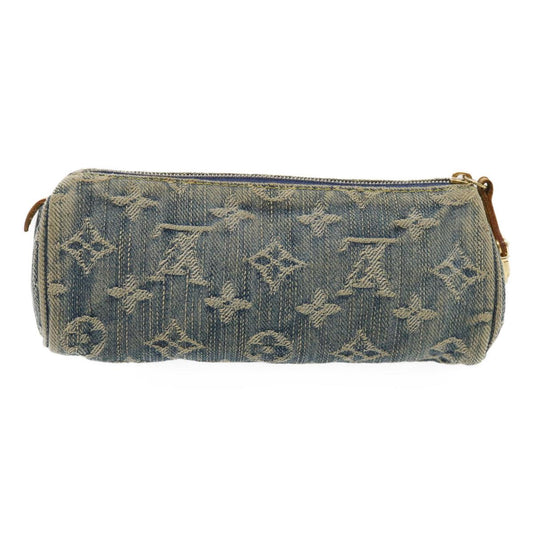 LOUIS VUITTON Monogram Denim Trousse Speedy GM Pouch Blue M95081 LV yk4515