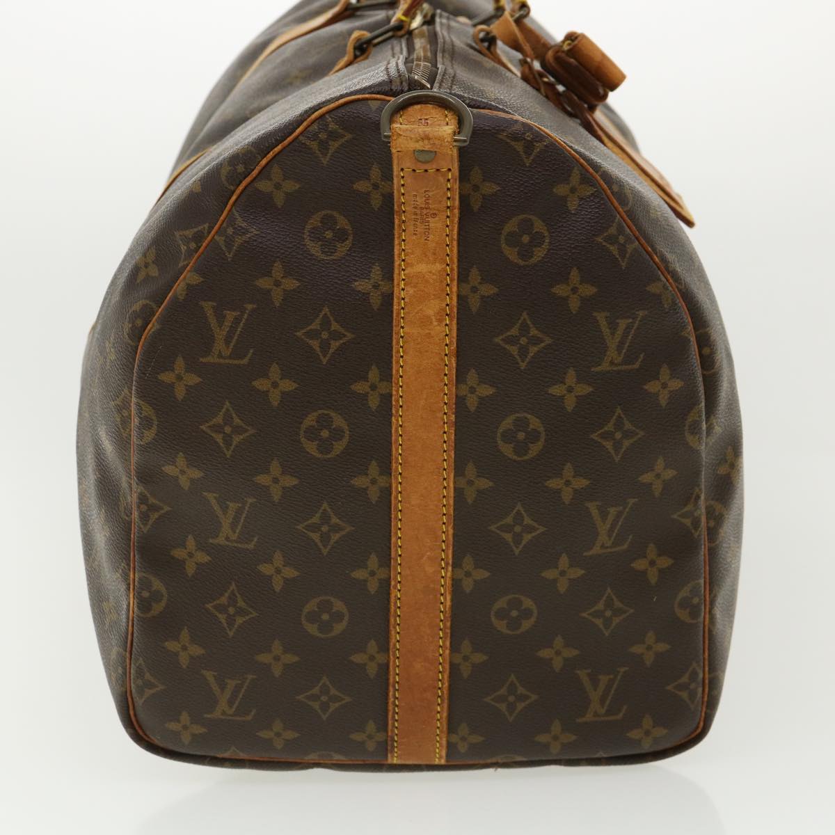 LOUIS VUITTON Monogram Keepall Bandouliere 55 Boston Bag M41414 LV yk5301B