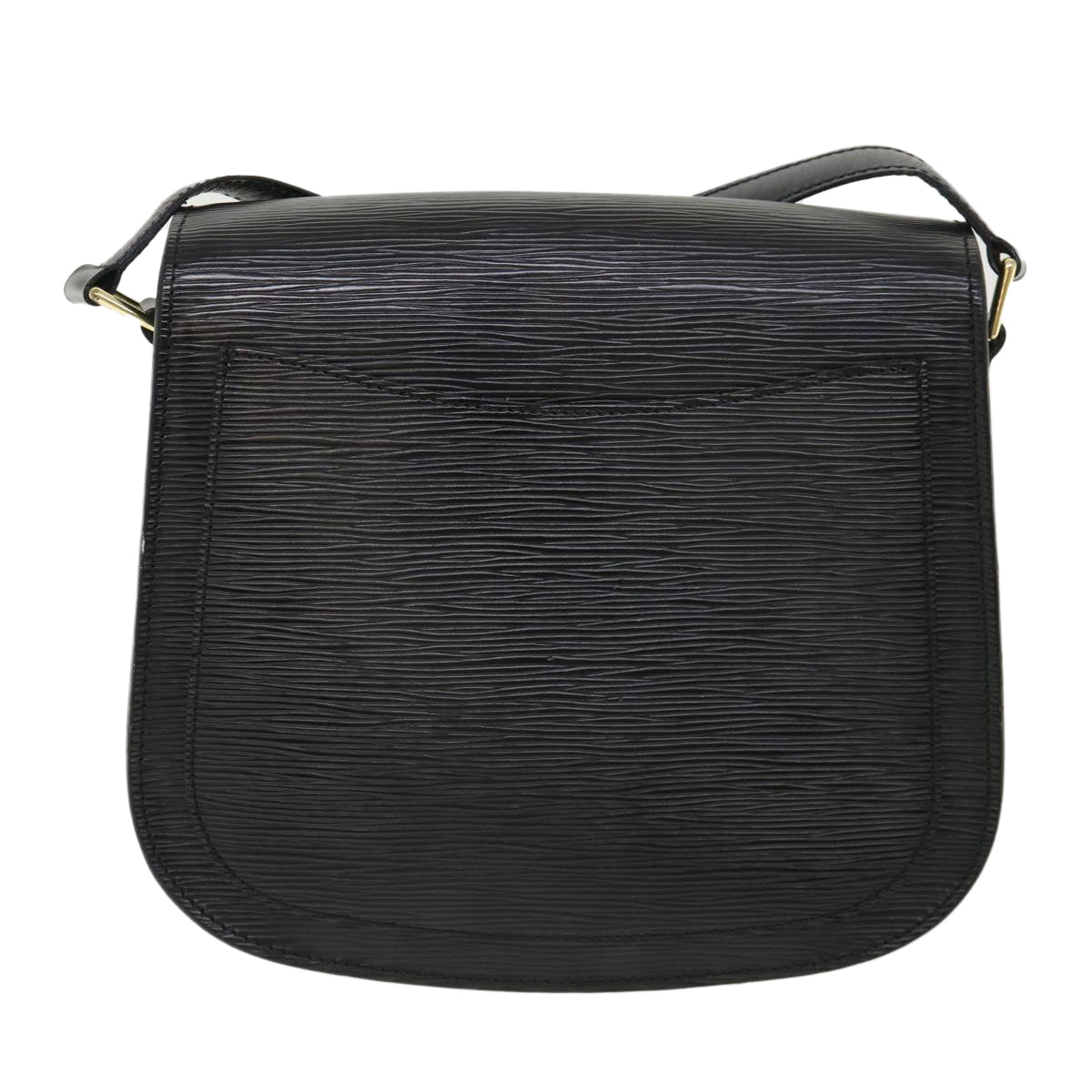 LOUIS VUITTON Epi Saint Cloud GM Shoulder Bag Black M52192 LV yk5741