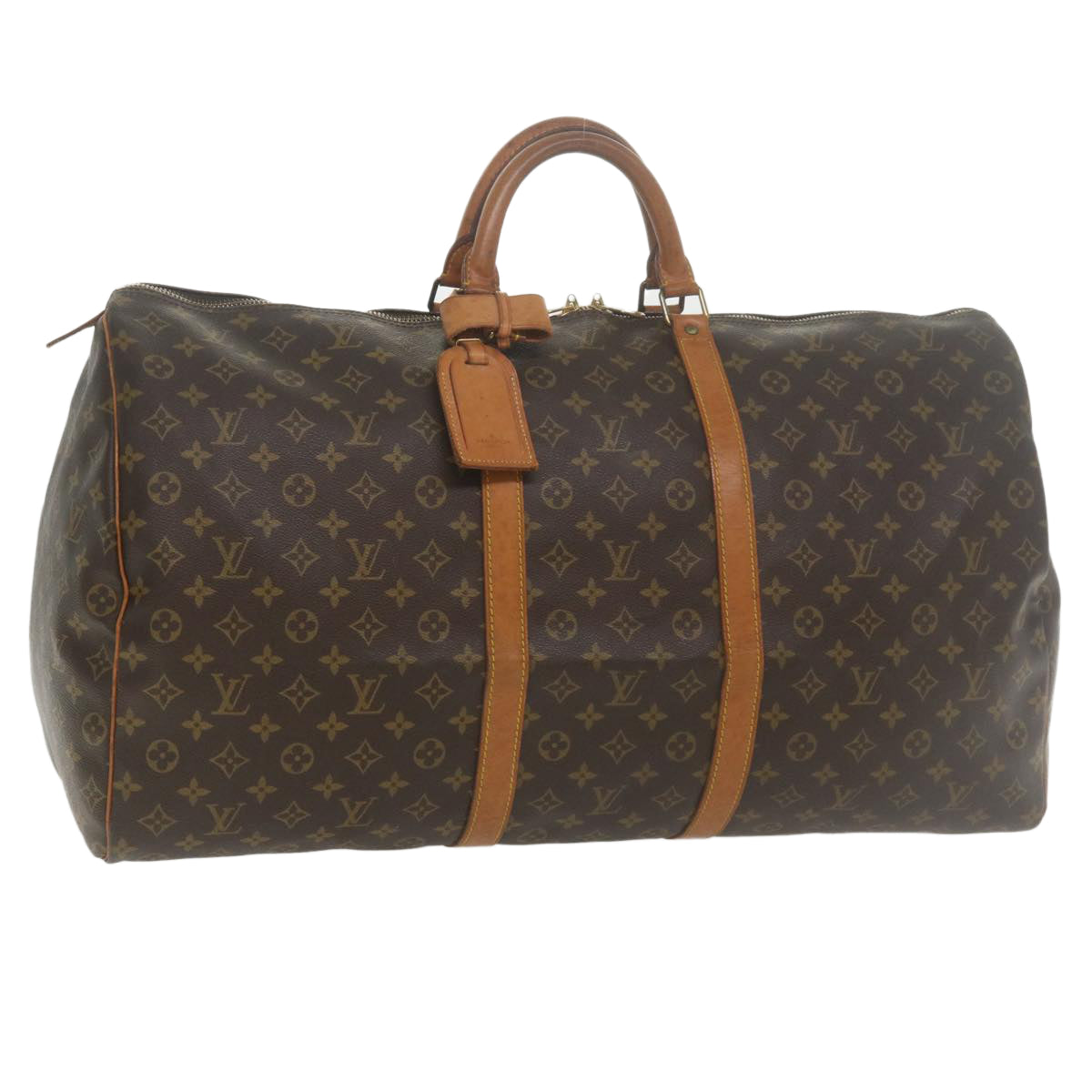 LOUIS VUITTON Monogram Keepall 60 Boston Bag M41422 LV yk5809