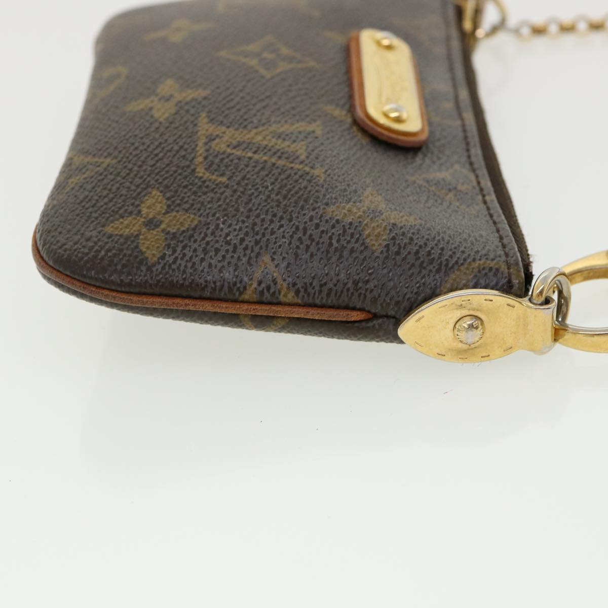 LOUIS VUITTON Monogram Chain Pochette Mira PM Accessory Pouch M60095 LV yk5841