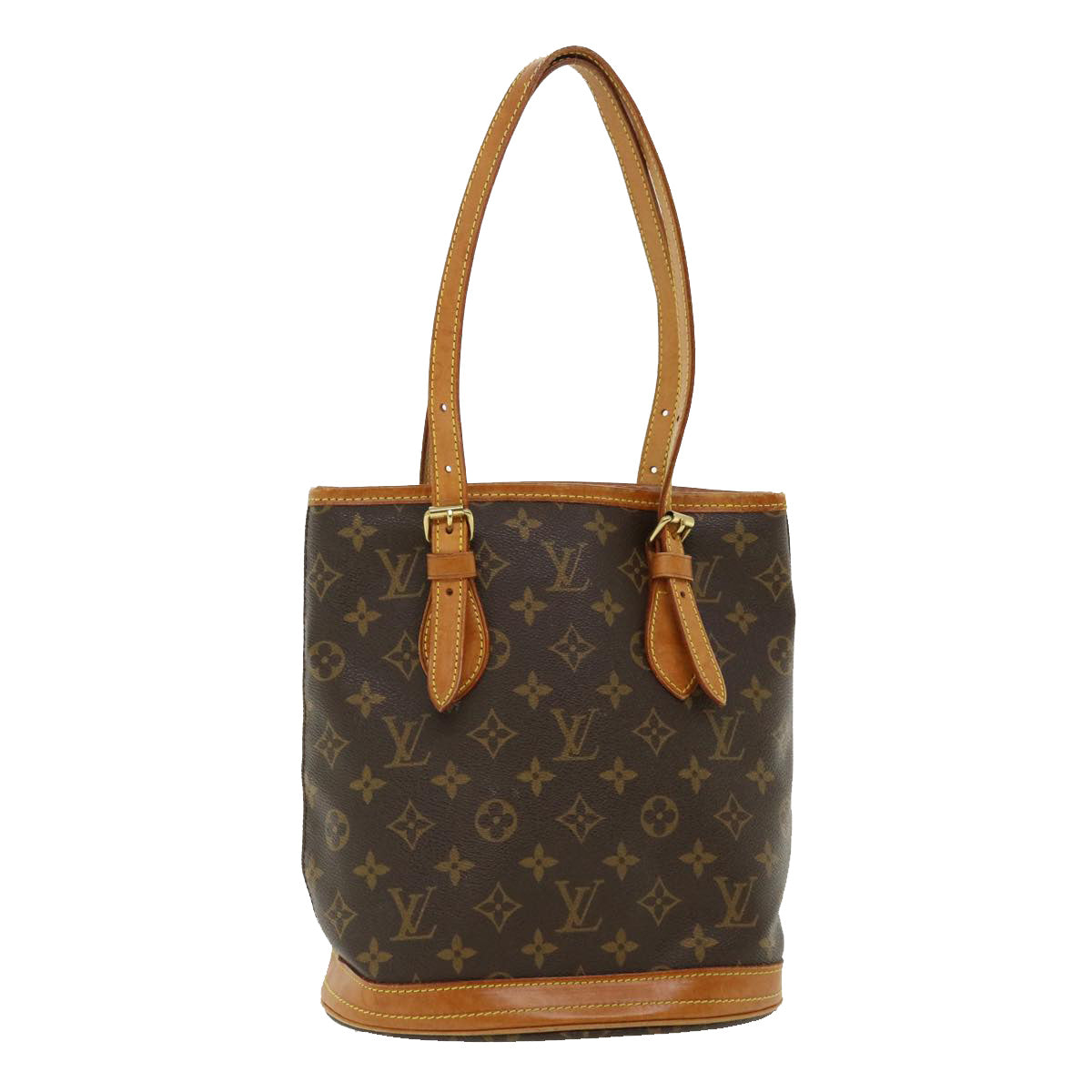 LOUIS VUITTON Monogram Bucket PM Shoulder Bag M42238 LV yk5851