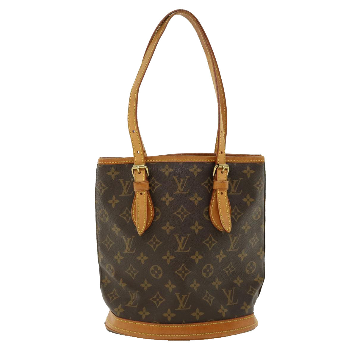 LOUIS VUITTON Monogram Bucket PM Shoulder Bag M42238 LV yk5851