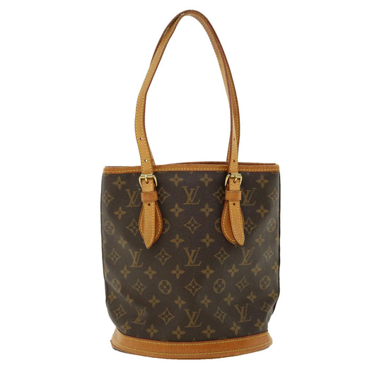 LOUIS VUITTON Monogram Bucket PM Shoulder Bag M42238 LV yk5851