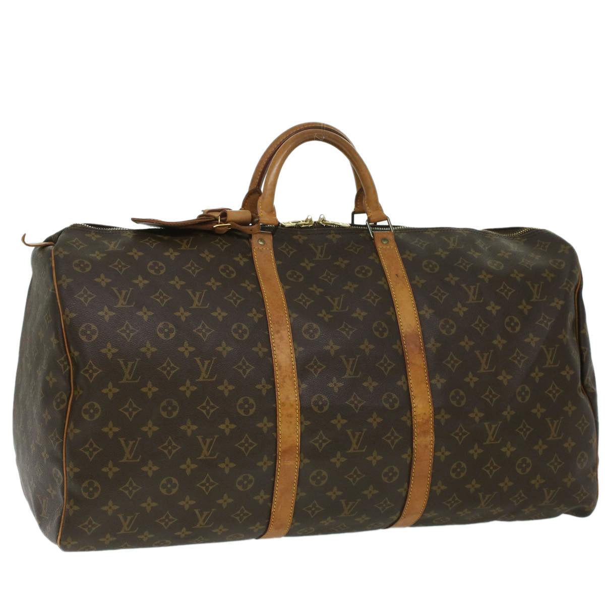 LOUIS VUITTON Monogram Keepall 60 Boston Bag M41422 LV yk5942