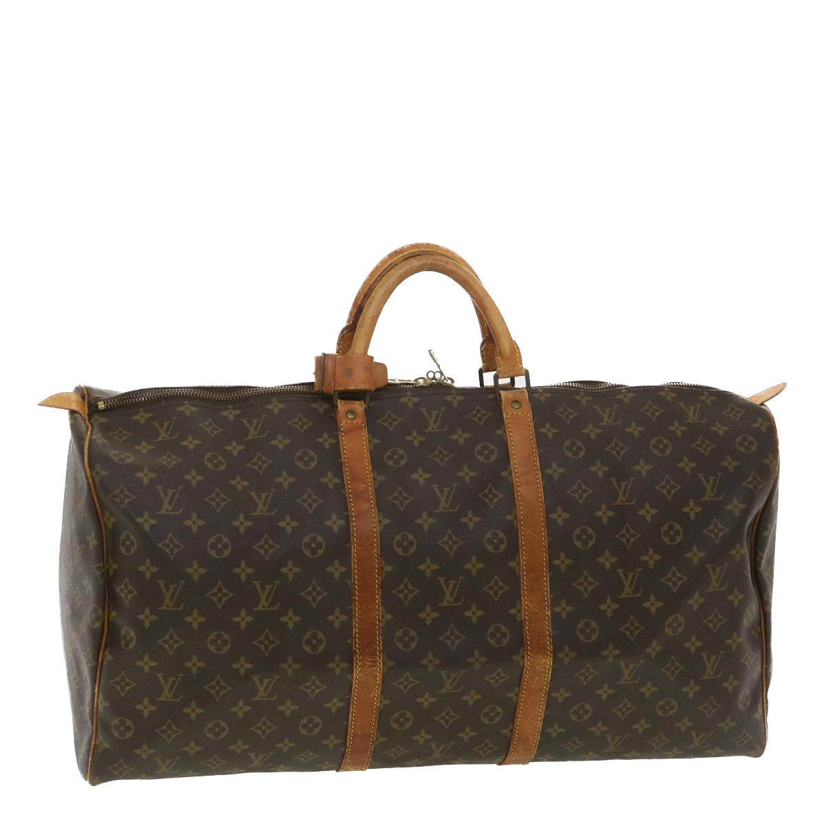LOUIS VUITTON Monogram Keepall 60 Boston Bag M41422 LV yk6111