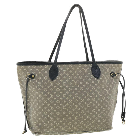 LOUIS VUITTON Monogram Idylle Neverfull MM Tote Bag Blue M40514 LV yk6127