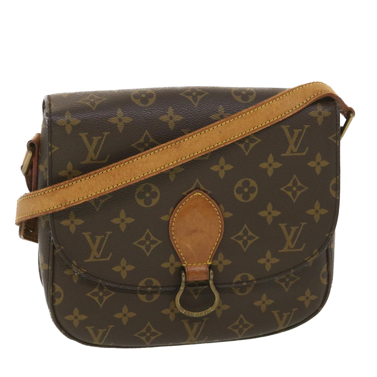 LOUIS VUITTON Monogram Saint Cloud GM Shoulder Bag M51242 LV yk6129B