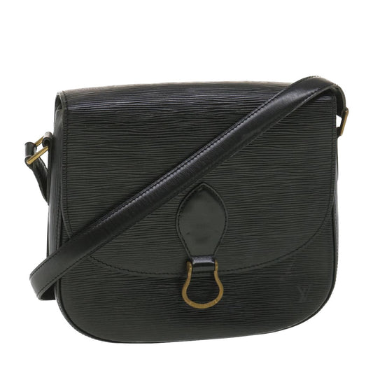 LOUIS VUITTON Epi Saint Cloud GM Shoulder Bag Black M52192 LV yk6132B