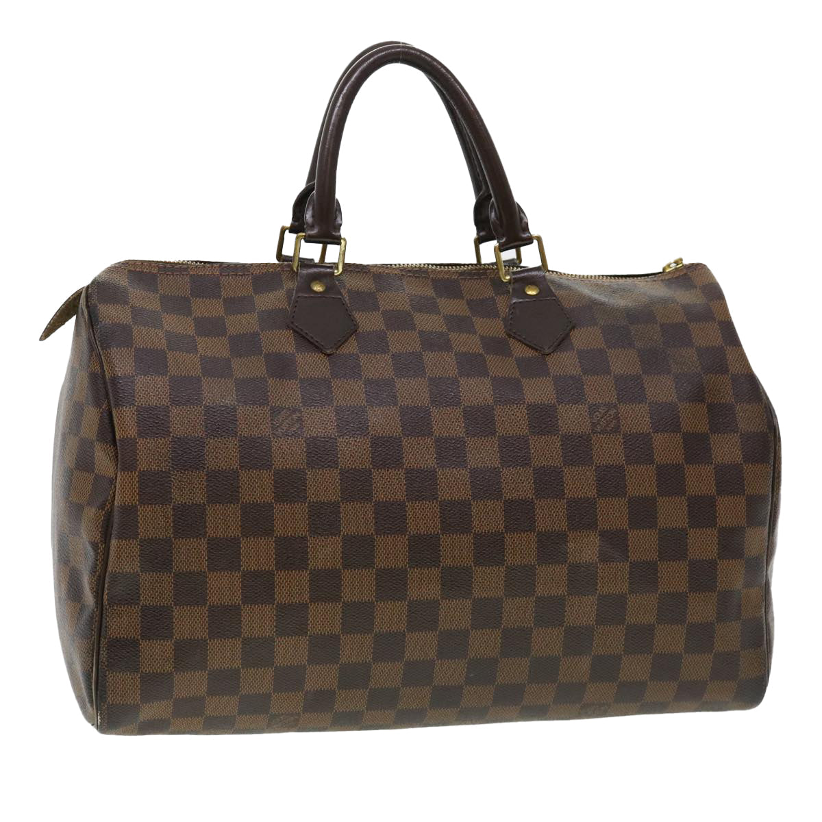 LOUIS VUITTON Damier Ebene Speedy 35 Hand Bag M41523 LV yk6163B