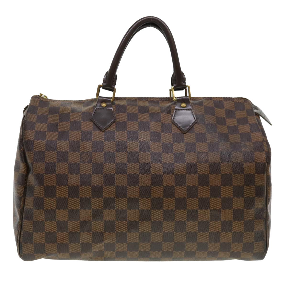 LOUIS VUITTON Damier Ebene Speedy 35 Hand Bag M41523 LV yk6163B