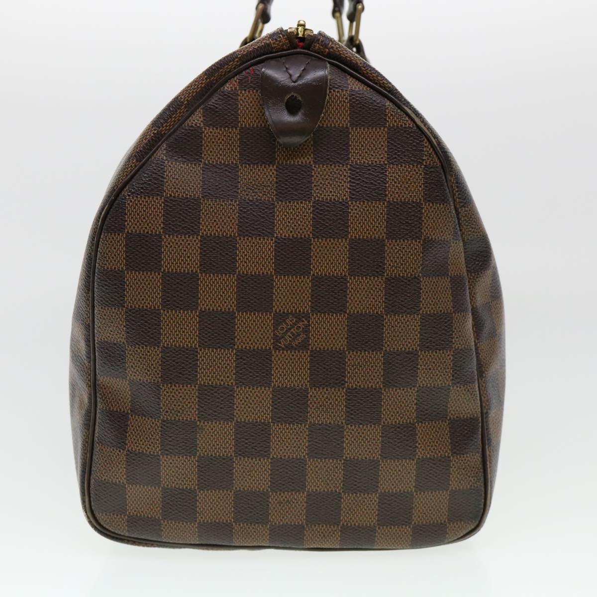 LOUIS VUITTON Damier Ebene Speedy 35 Hand Bag M41523 LV yk6163B