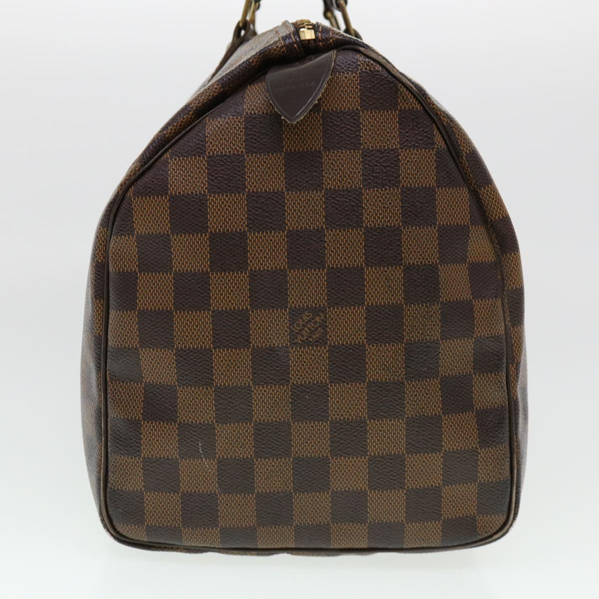 LOUIS VUITTON Damier Ebene Speedy 35 Hand Bag M41523 LV yk6163B