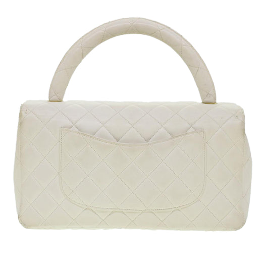 Luxury Chanel Child Bag Hand Bag Lamb Skin White CC  yk7389B