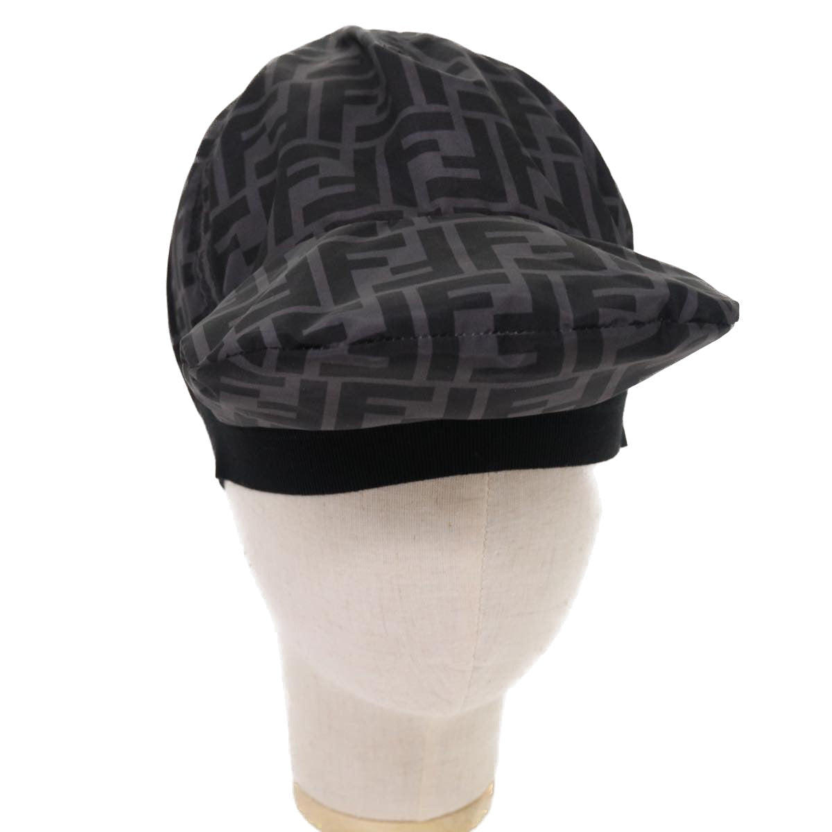 Luxury FendiZucca Canvas Cap Cover Blackyk8556