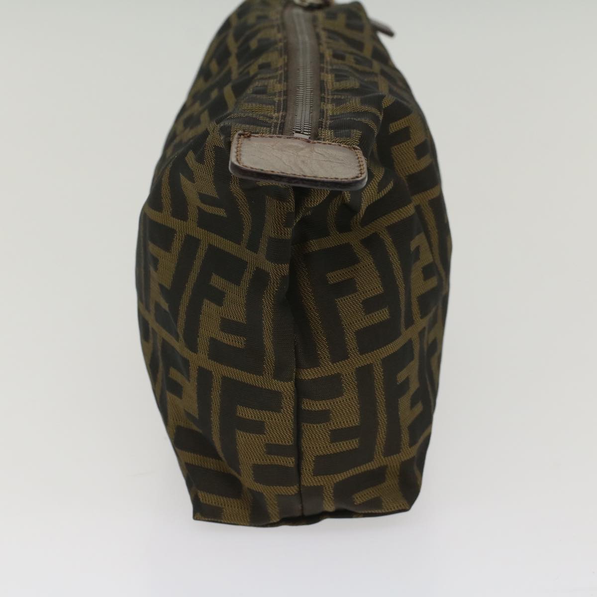 Luxury FendiZucca Canvas Pouch Black Brownyk8572
