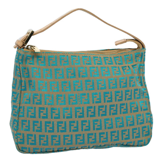 Luxury FendiZucchino Canvas Hand Bag Blueyk8579