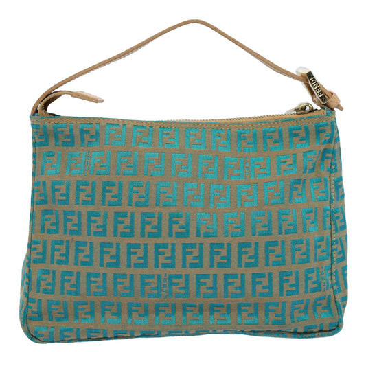Luxury FendiZucchino Canvas Hand Bag Blueyk8579