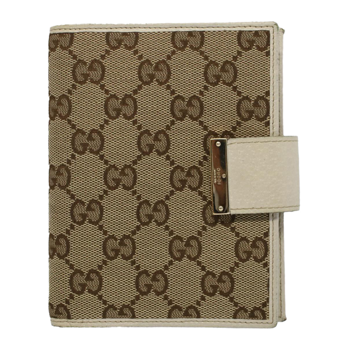 Luxury Gucci GG Canvas Day Planner Cover Beige 115240  8673
