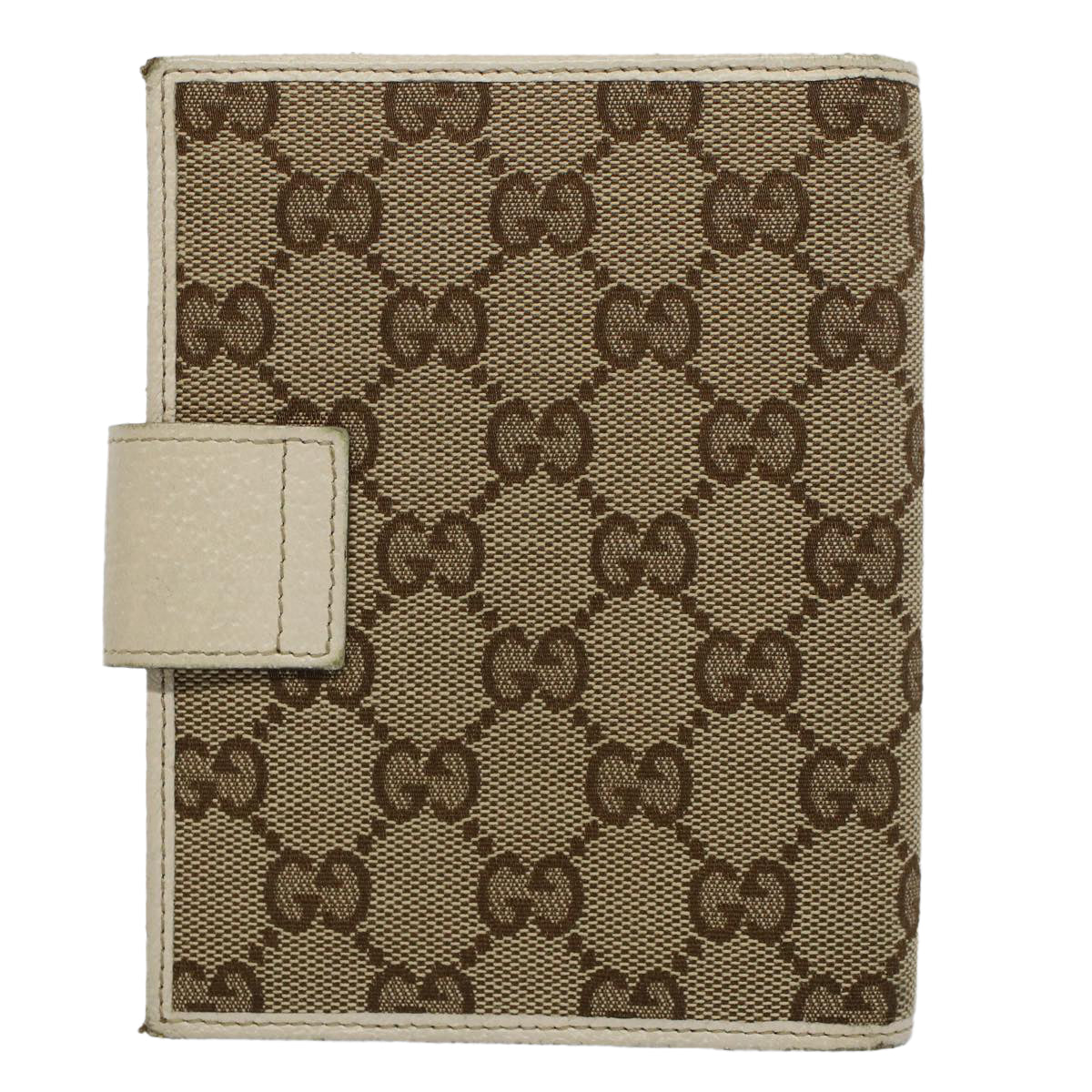 Luxury Gucci GG Canvas Day Planner Cover Beige 115240  8673