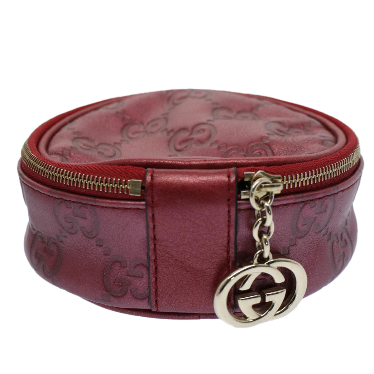 Luxury Gucci GG Canvas Guccissima Pouch Red 212217  8686