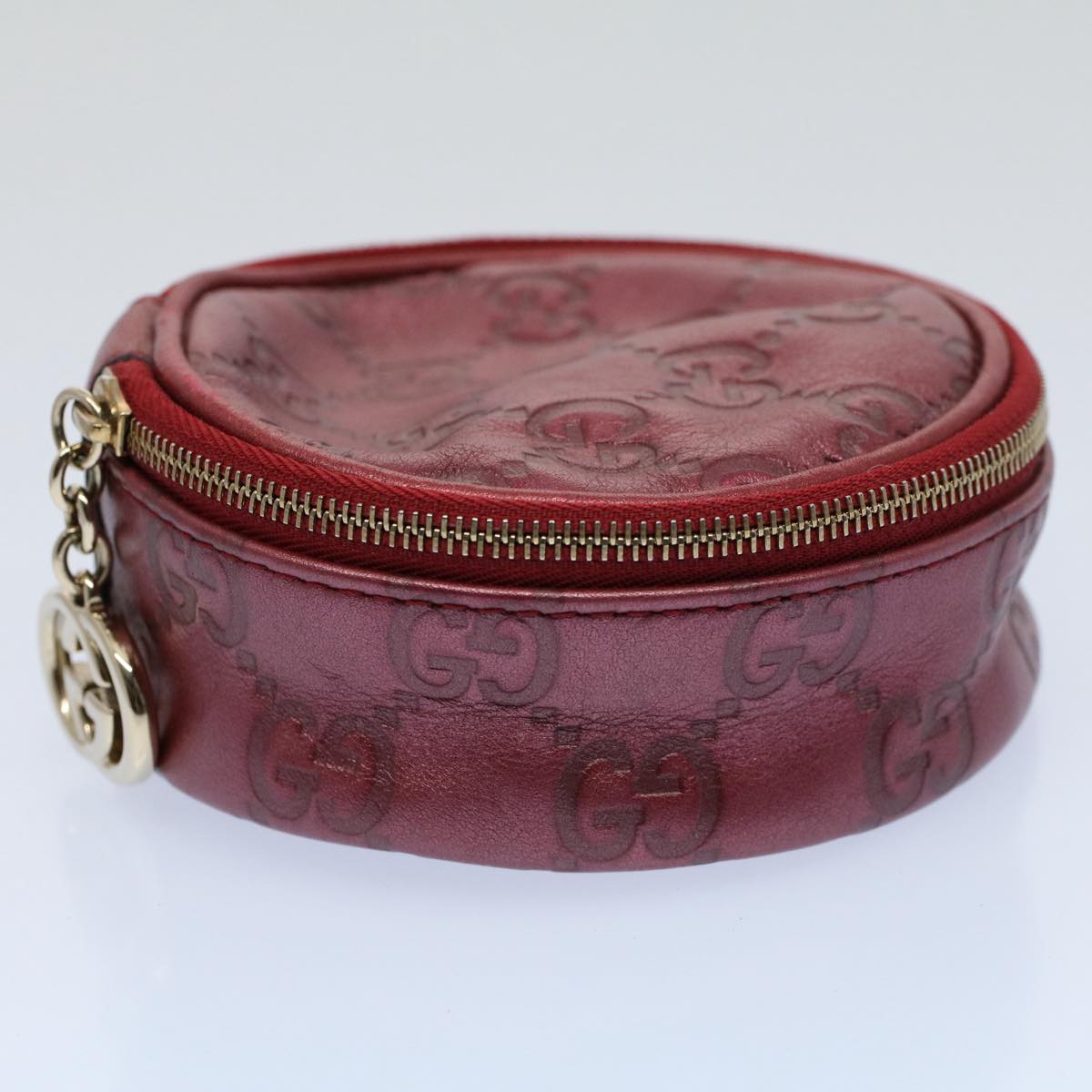 Luxury Gucci GG Canvas Guccissima Pouch Red 212217  8686