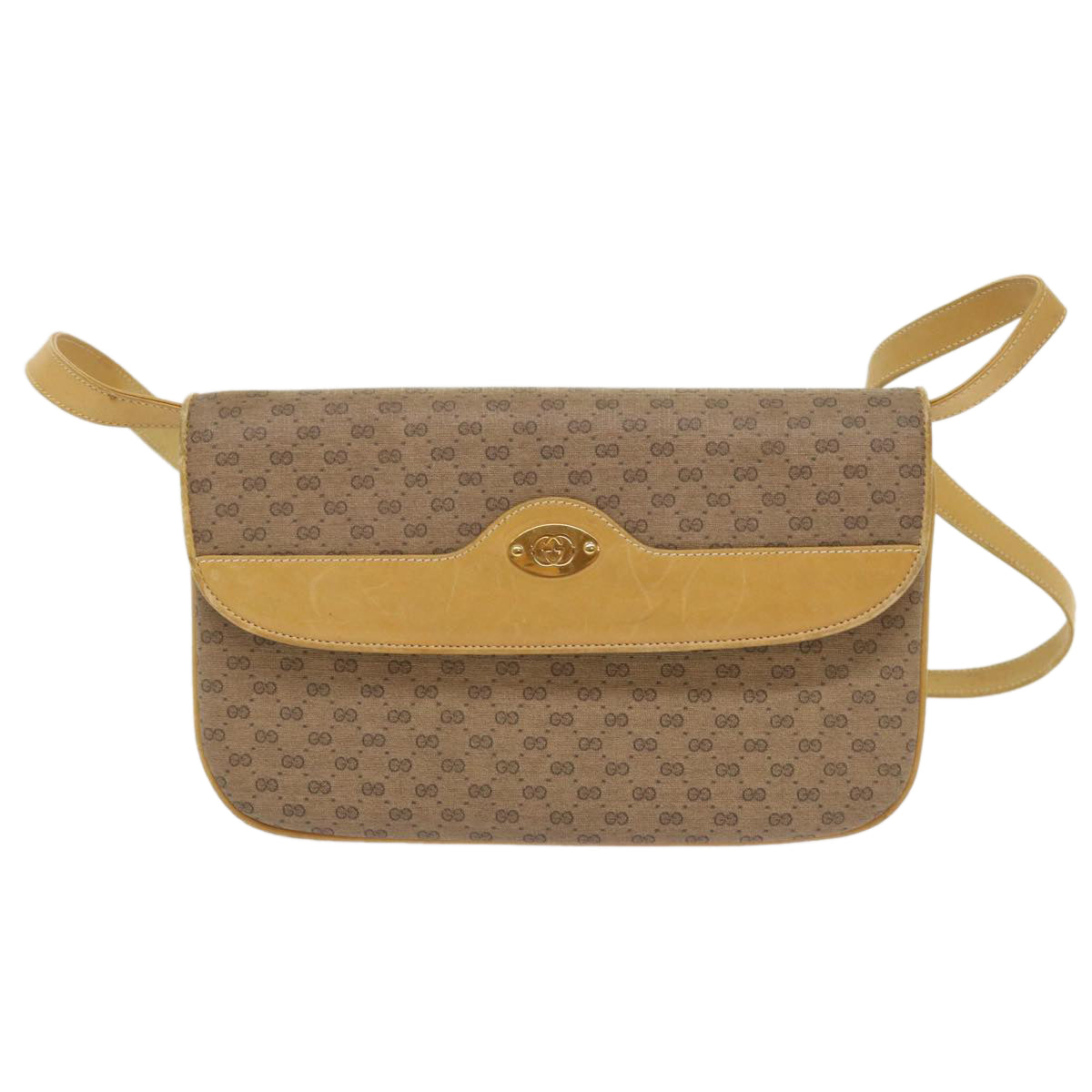 Luxury Gucci Micro GG Canvas Shoulder Bag PVC Leather Beige 004 106 0024  8694