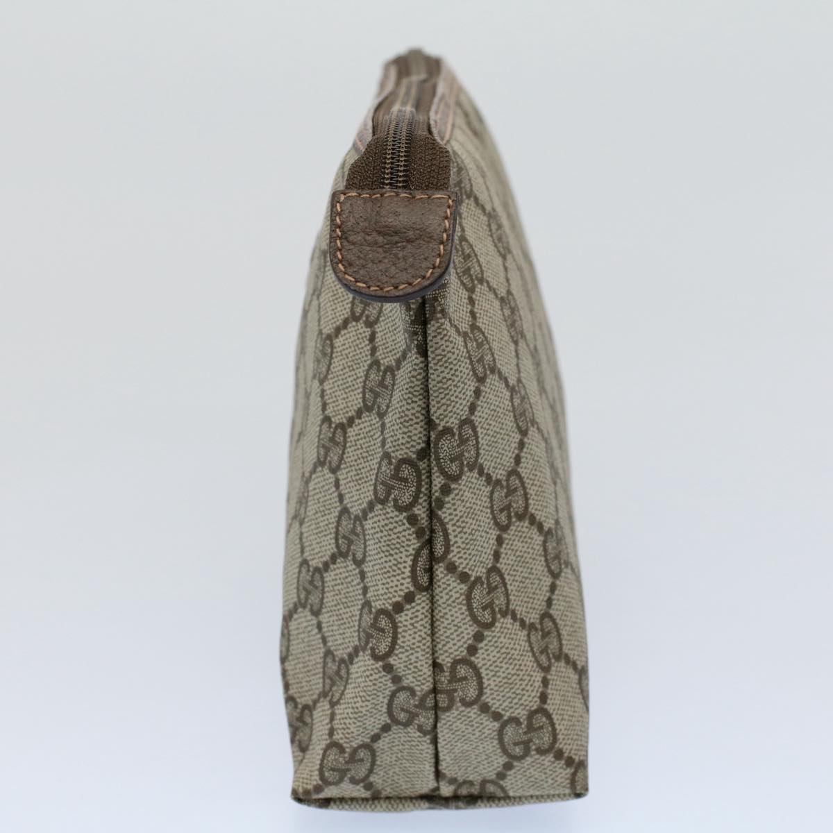 Luxury Gucci GG Canvas Pouch PVC Leather Beige 014 115 6088 9411  8737