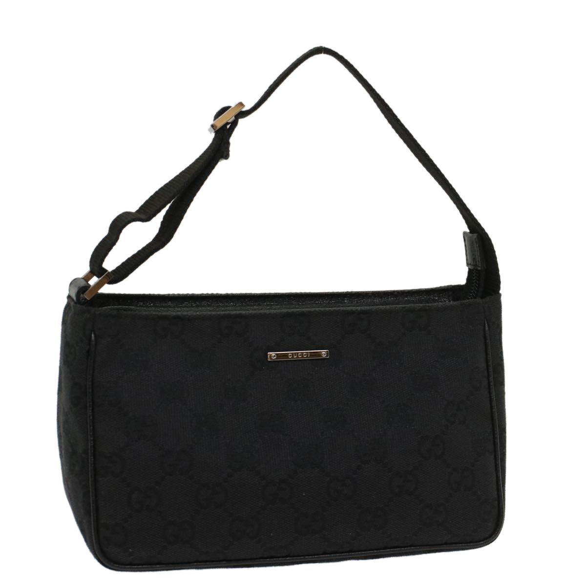 Luxury Gucci GG Canvas Hand Bag Black 106644  8744