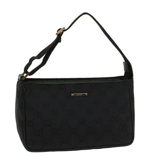 Luxury Gucci GG Canvas Hand Bag Black 106644  8744
