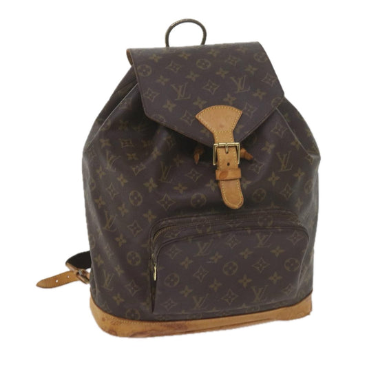 LOUIS VUITTON Monogram Montsouris GM Backpack M51135 LV yk9529