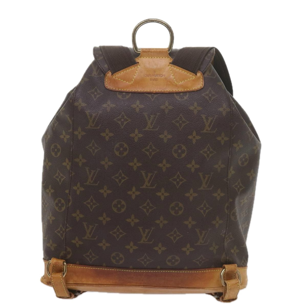 LOUIS VUITTON Monogram Montsouris GM Backpack M51135 LV yk9529