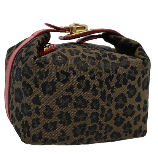 Luxury FendiHand Pouch Canvas Brownyk9727