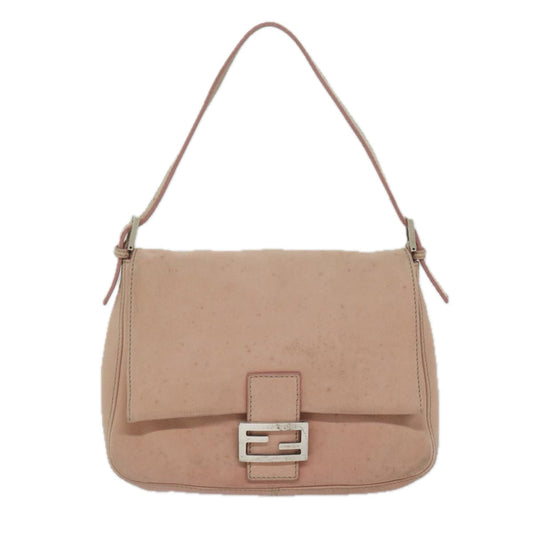 Luxury FendiMamma Baguette Shoulder Bag Leather Pinkyk9735