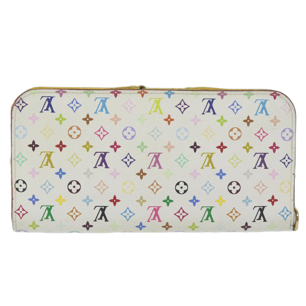 LOUIS VUITTON Multicolor Portefeuille Insolite Wallet White M93750 yk9866