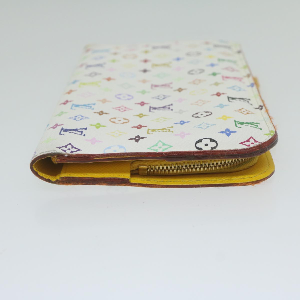 LOUIS VUITTON Multicolor Portefeuille Insolite Wallet White M93750 yk9866