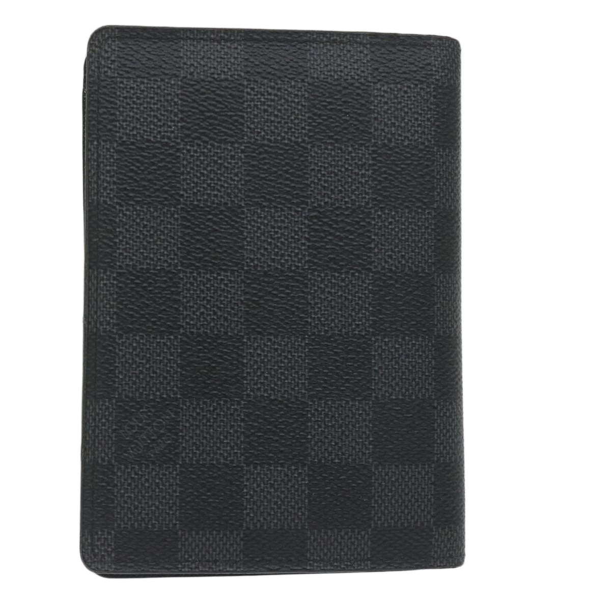 LOUIS VUITTON Damier Graphite Couvel Tulle Passopole Case N60031 LV yk9882