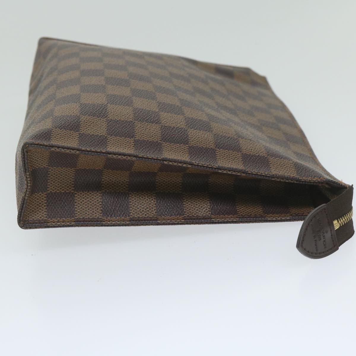 LOUIS VUITTON Damier Ebene Poche Toilette 26 Pouch N47543 LV yk9899