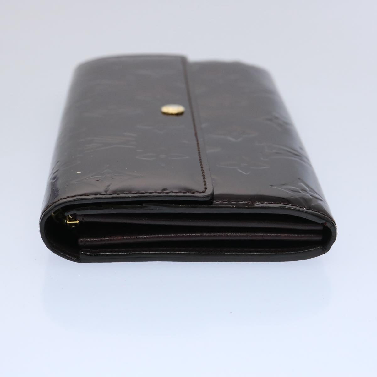 LOUIS VUITTON Vernis Portefeuille Sarah Long Wallet Amarante M93524 yk9930