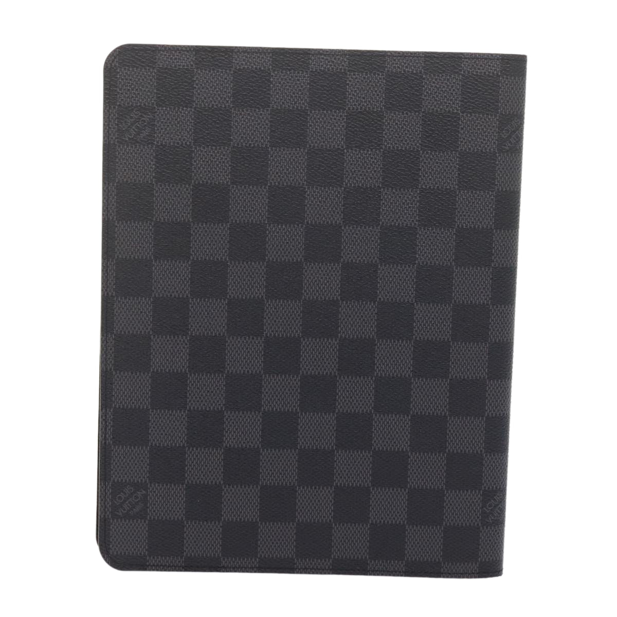 LOUIS VUITTON Damier Graphite Agenda Bureau Note Cover R20974 LV yk9938