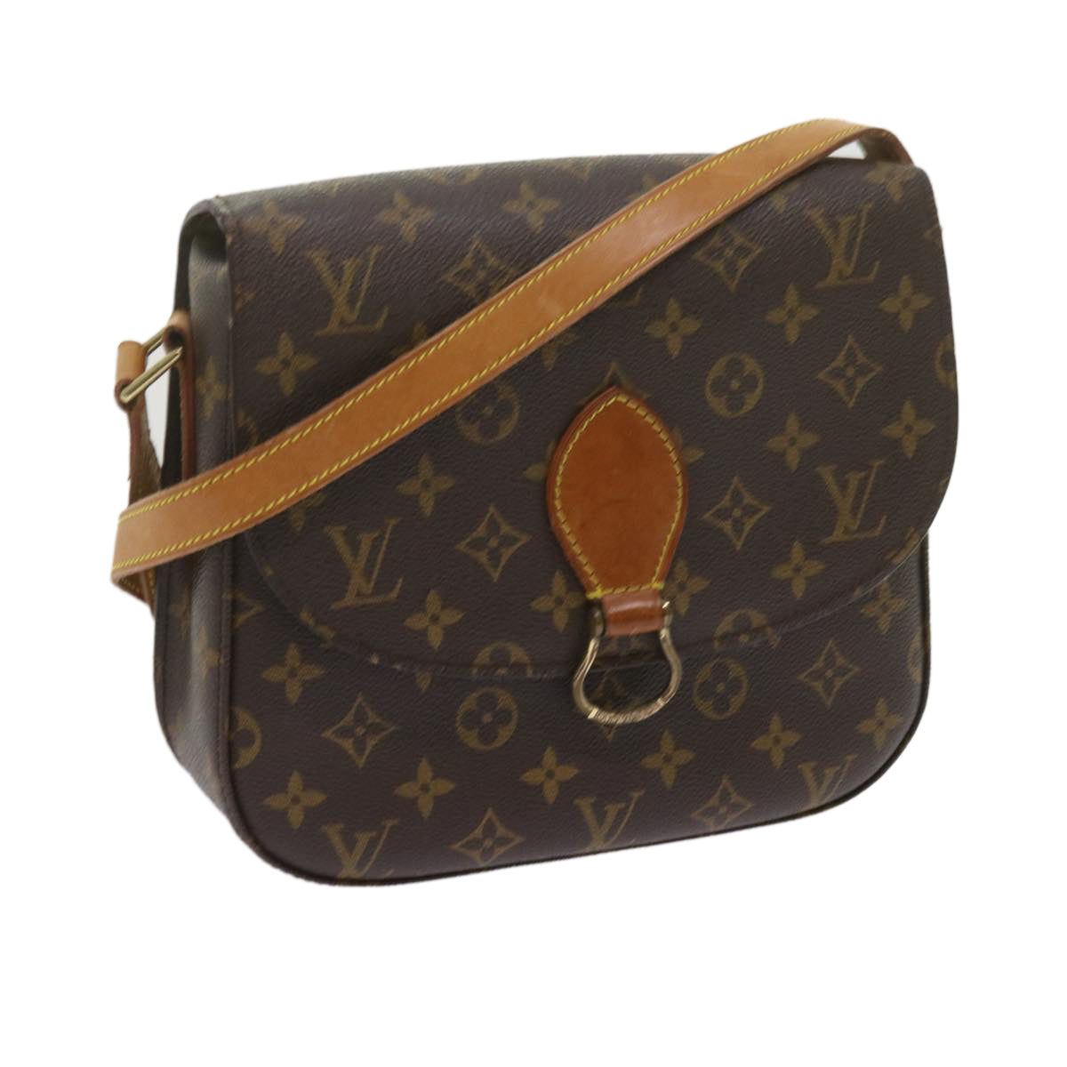 LOUIS VUITTON Monogram Saint Cloud GM Shoulder Bag M51242 LV yk9955