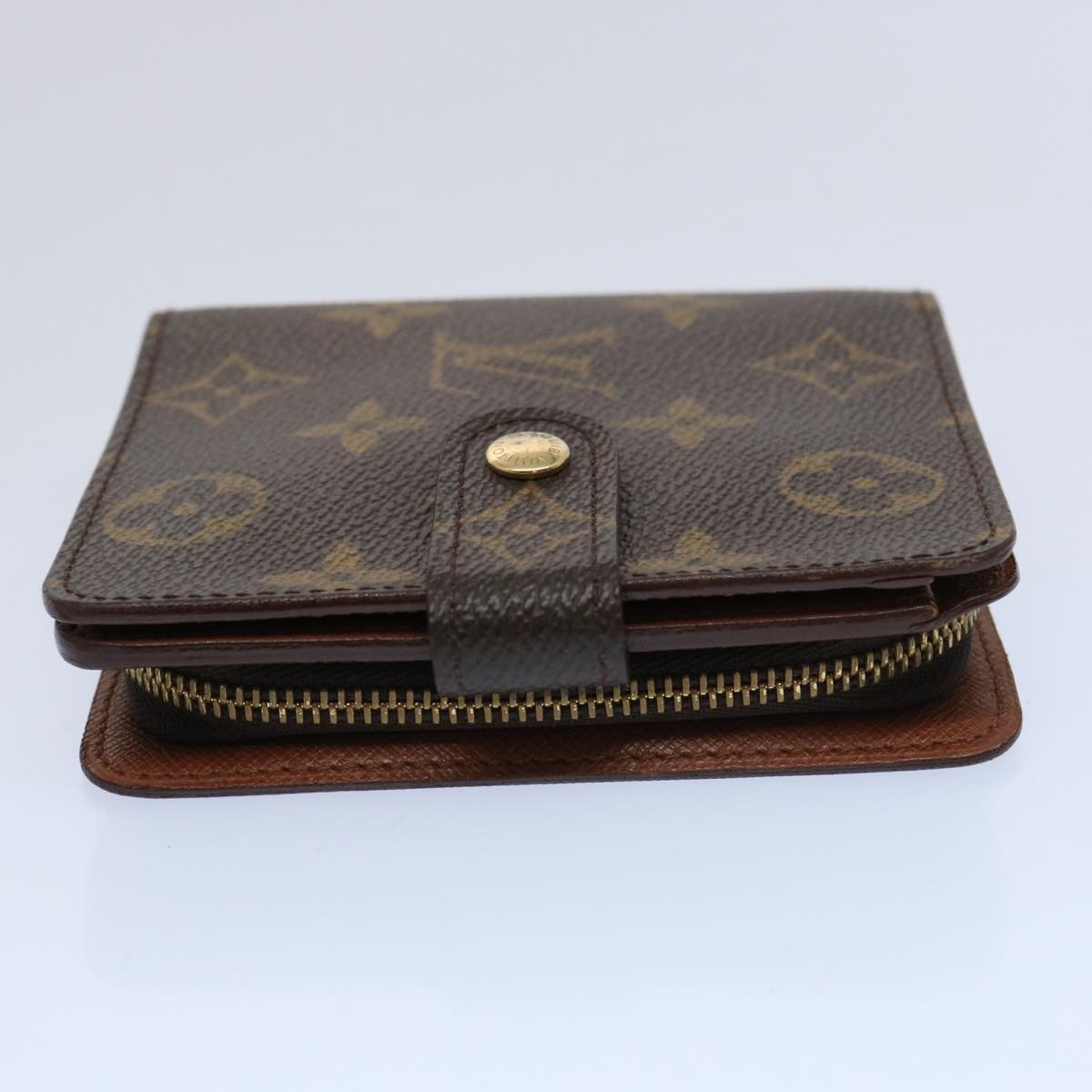 LOUIS VUITTON Monogram Compact Zip Wallet M61667 LV yk9956