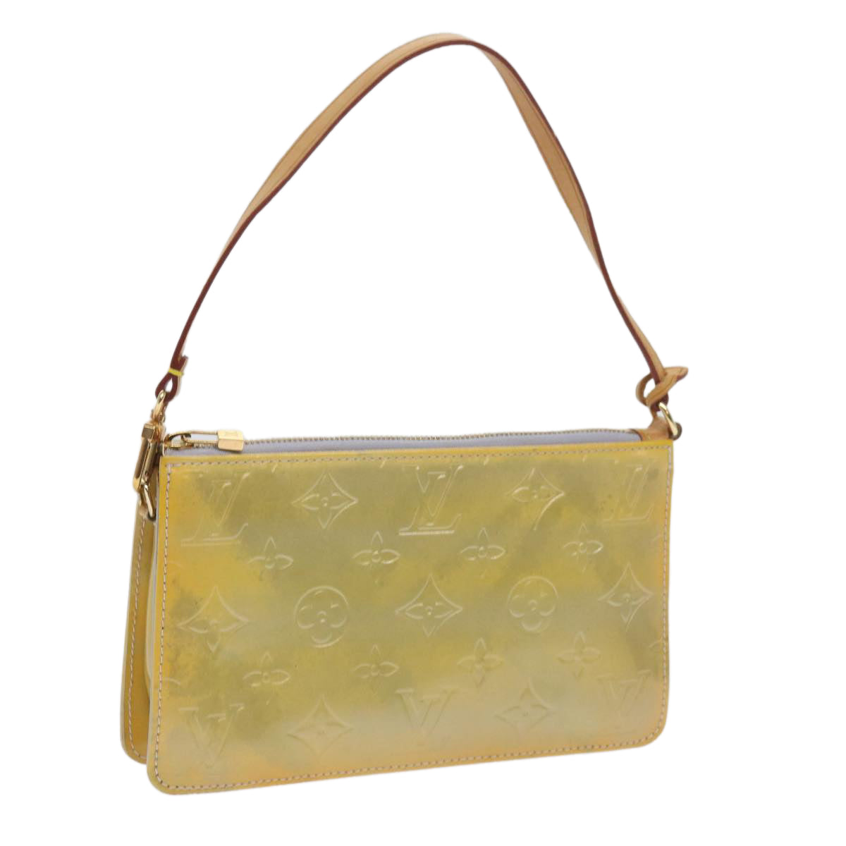 LOUIS VUITTON Monogram Vernis Lexington Accessory Pouch Gris M91056 yk9993
