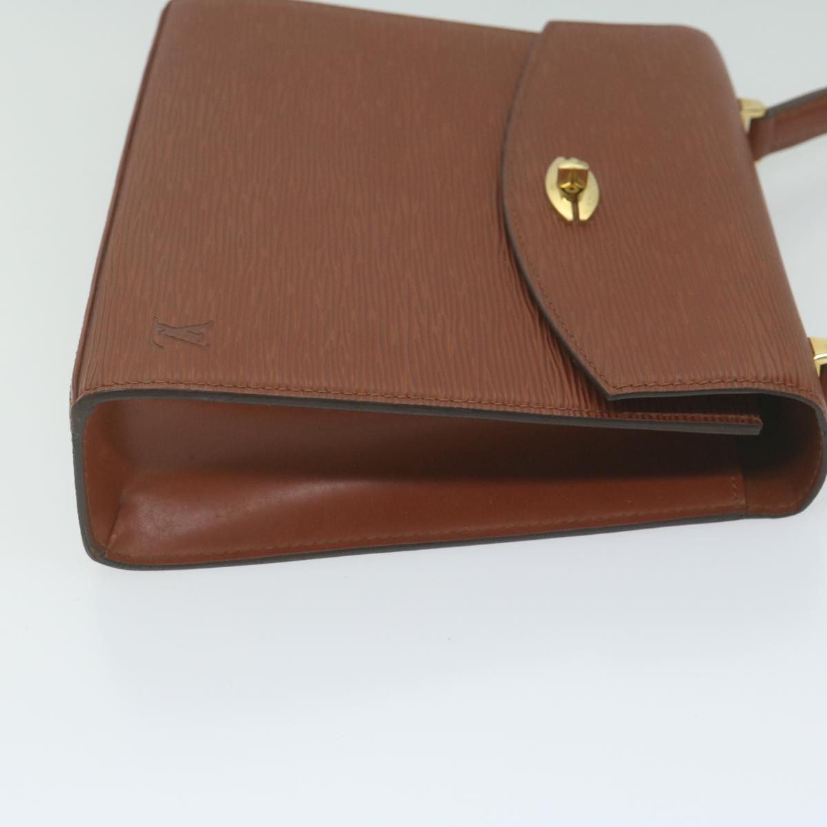 LOUIS VUITTON Epi Malesherbes Hand Bag Brown M52373 LV yk9997